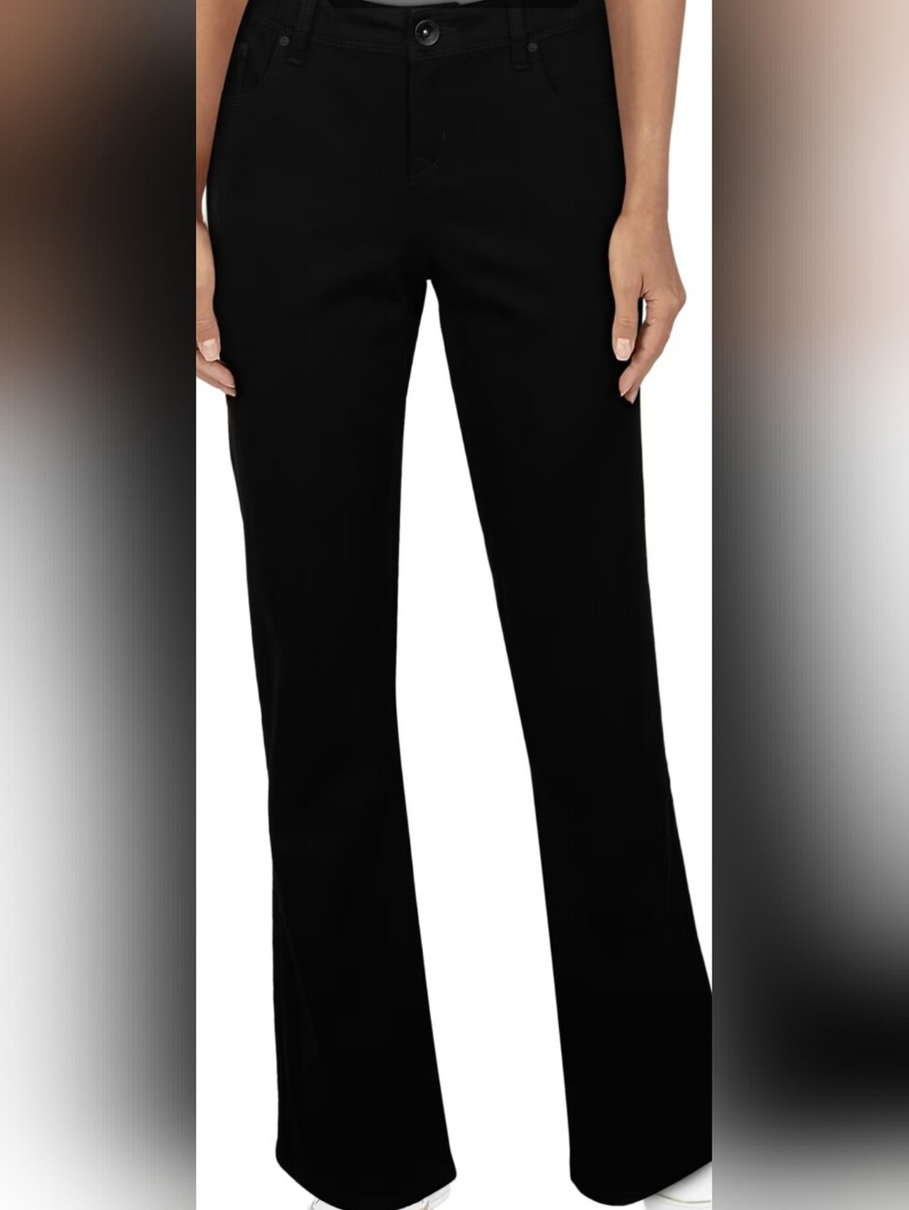 Natural Reflections Fleece-Lined Black Jeans/Pants Size 10